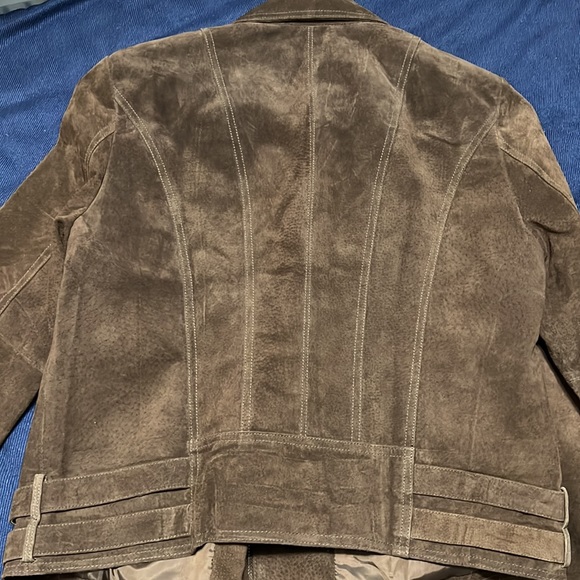 NWT Genuine Suede Moto Jacket - Picture 6 of 7
